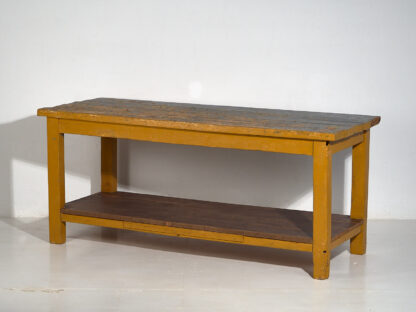 Mesa larga antigua de madera maciza (c.1920) #17