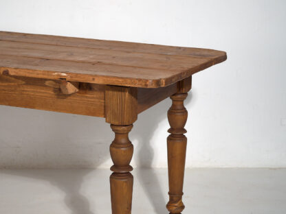 Mesa de comedor rectangular antigua (c.1920) #21