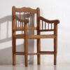 Fauteuil ancien en bois massif (c.1940) #4