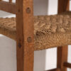 Fauteuil ancien en bois massif (c.1940) #4 – Image 6