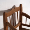 Fauteuil ancien en bois massif (c.1940) #4 – Image 9