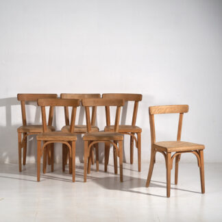 Sillas Thonet antiguas de madera (c.1920). Conjunto de 6 piezas #1