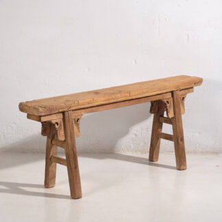 Elm wood antique bench (c.1870) #14