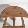 Antique wabi sabi style stool (c.1900) #6 - Image 9