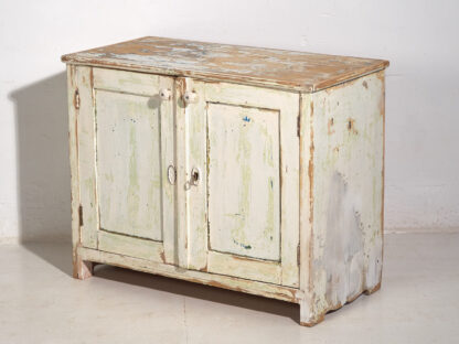 Antique base cabinet with white patina (c.1920) #42