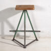 Tabouret carré de style industriel (c.1960) #7