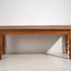 Mesa larga antigua de madera maciza (c.1920) #53