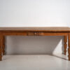 Mesa larga antigua de madera maciza (c.1920) #53
