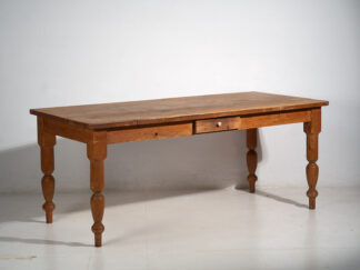 Ancienne table longue en bois massif (c.1920) #53