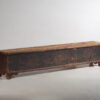 Antique long trunk painted with floral motifs (c.1876) #1