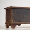 Antique long trunk painted with floral motifs (Year 1876) #1 - Image 2