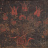 Antique long trunk painted with floral motifs (Year 1876) #1 - Image 12