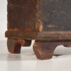 Antique long trunk painted with floral motifs (Year 1876) #1 - Image 3