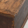 Antique long trunk painted with floral motifs (Year 1876) #1 - Image 4