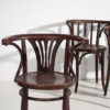 Chaises anciennes avec accoudoirs (vers 1920). Ensemble de 4 pièces #3