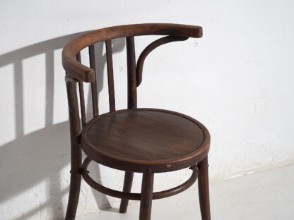 Thonet antique chairs with armrests (c.1920). Set of 4 pieces #3 - Image 13