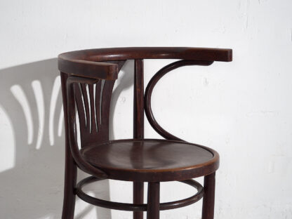 Thonet antique chairs with armrests (c.1920). Set of 4 pieces #3 - Image 16