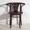 Chaises anciennes avec accoudoirs (vers 1920). Ensemble de 4 pièces #3