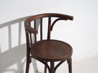 Thonet antique chairs with armrests (c.1920). Set of 4 pieces #3 - Image 7