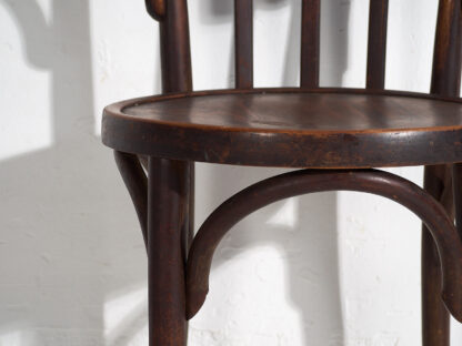 Thonet antique chairs with armrests (c.1920). Set of 4 pieces #3 - Image 9