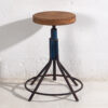Taburete industrial de color azul marino (c.1960) #2