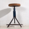 Taburete industrial de color azul marino (c.1960) #2