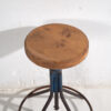 Taburete industrial de color azul marino (c.1950) #2 - Imagen 3
