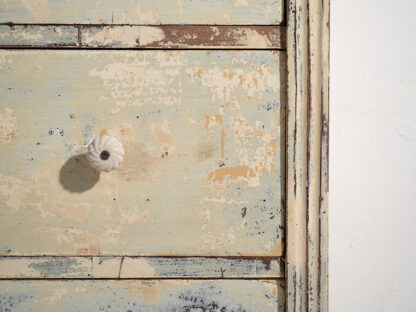 Antique chest of drawers with blue patina (c.1920) #17 - Image 9