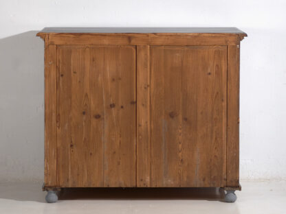 Antique gray solid wood chest of drawers (c.1920)