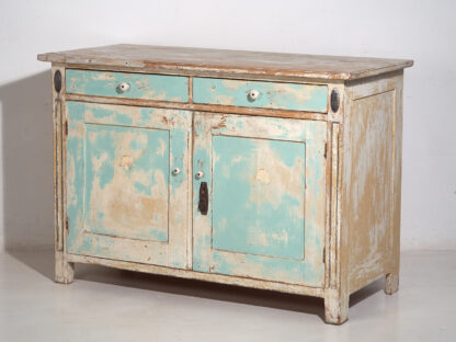 Ancienne commode de chambre à coucher bleu ciel (vers 1920)