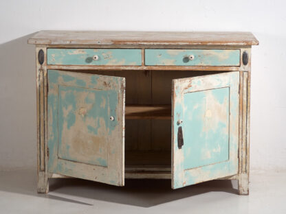 Ancienne commode de chambre à coucher bleu ciel (vers 1920)