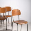 Sillas retro estilo Mid-Century (c.1950). Conjunto de 6 piezas
