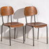 Sillas retro estilo Mid-Century (c.1950). Conjunto de 6 piezas