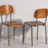 Sillas retro estilo Mid-Century (c.1950). Conjunto de 6 piezas