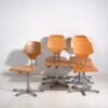 Sillas de oficina vintage (c.1950). Conjunto de 6 piezas
