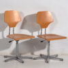 Sillas de oficina vintage (c.1950). Conjunto de 6 piezas
