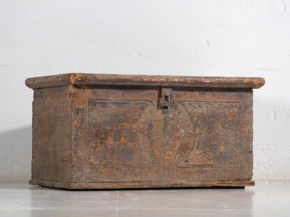 Antique solid wood chest (Year 1830) #34