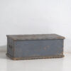 Small antique blue antique trunk (c.1920) #35