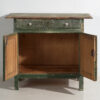 Cómoda verde antigua de madera maciza (c.1920) #58