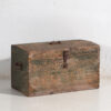 Petit coffre ancien en camaïeu de vert (c.1920) #78