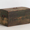 Petit coffre ancien en camaïeu de vert (c.1920) #78