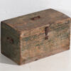 Petit coffre ancien en camaïeu de vert (c.1920) #78