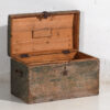 Petit coffre ancien en camaïeu de vert (c.1920) #78