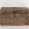 Petit coffre ancien en camaïeu de vert (c.1920) #78