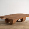 Antique solid wood side table (c.1920) #17