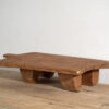 Antique solid wood side table (c.1920) #17