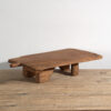 Mesa baja antigua de madera maciza (c.1920) #5