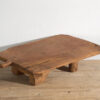 Mesa baja antigua de madera maciza (c.1920) #5