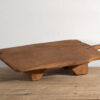 Mesa baja antigua de madera maciza (c.1920) #5