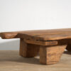 Mesa baja antigua de madera maciza (c.1920) #5 - Imagen 3
